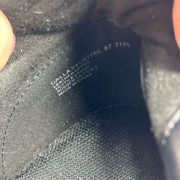 Abeo Women's Calla Black Ruched Leather Ankle Booties Size 7 Outside Zipper - Picture 12 of 15